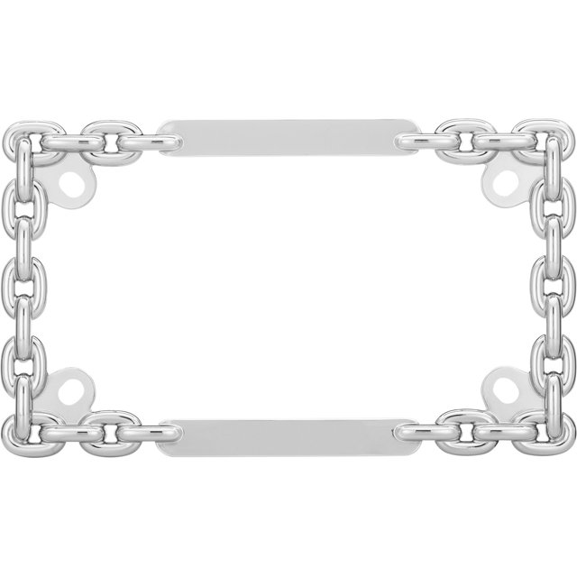 Cruiser Accessories MC Chain License Plate Frame (Chrome)
