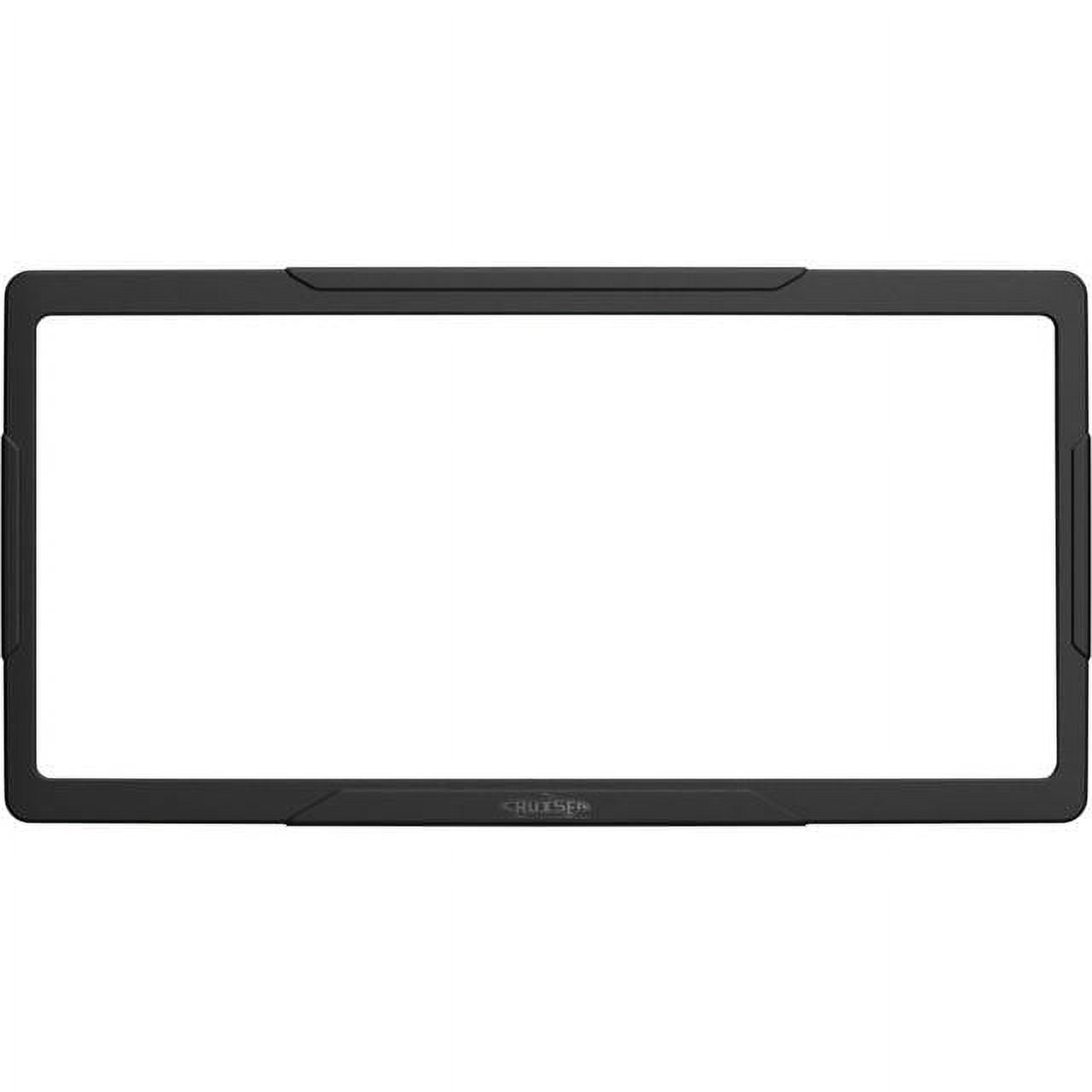 Cruiser Accessories Silicone License Plate Frame, Black 34150