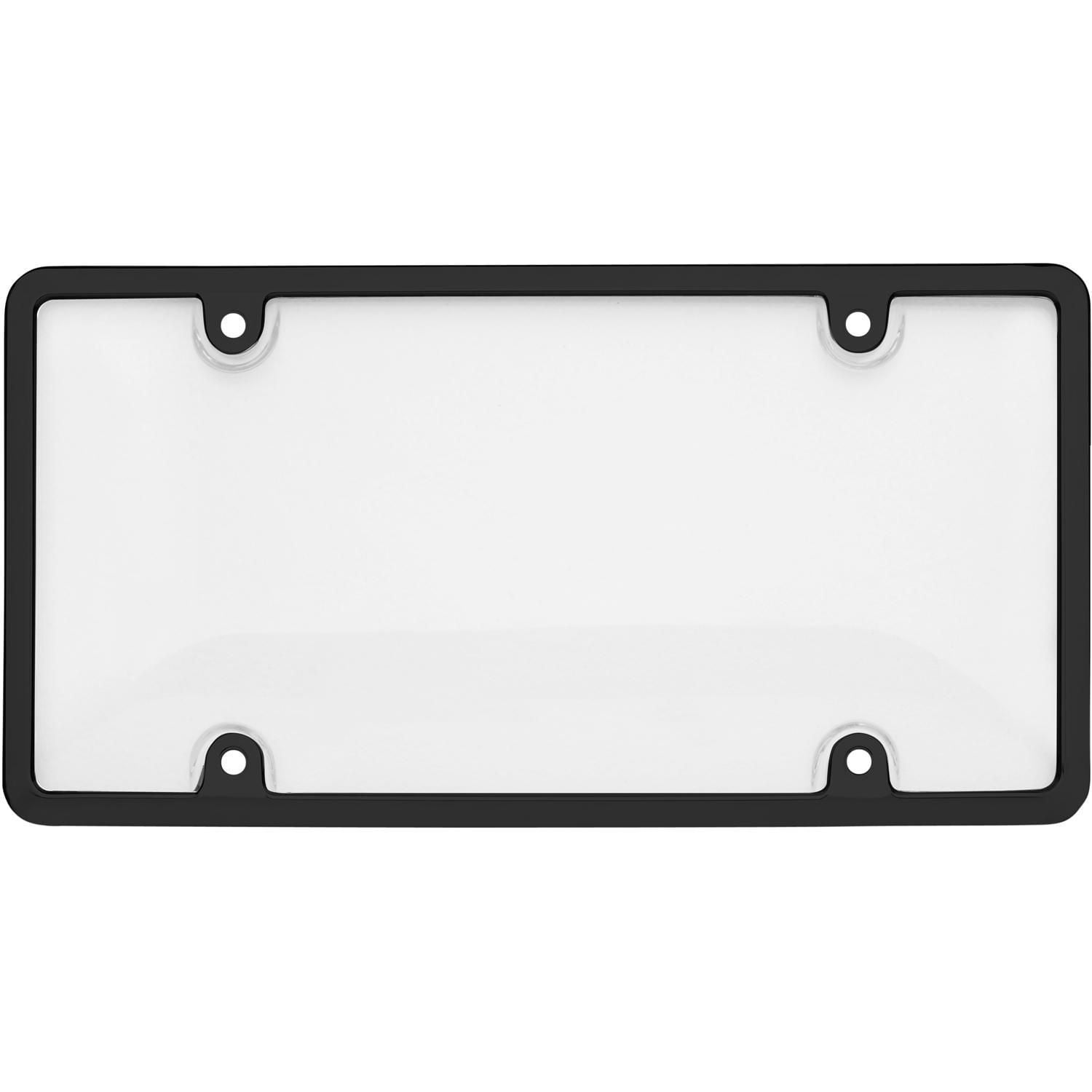 Cruiser Accessories License Plate Frame & Shield Tuf Combo Black/Clear