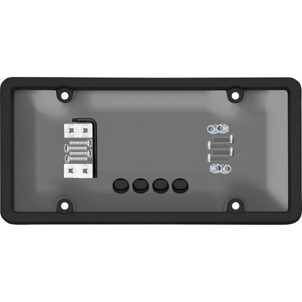 Cruiser Accessories Ultimate Tuf Combo Black License Frame with Smoke