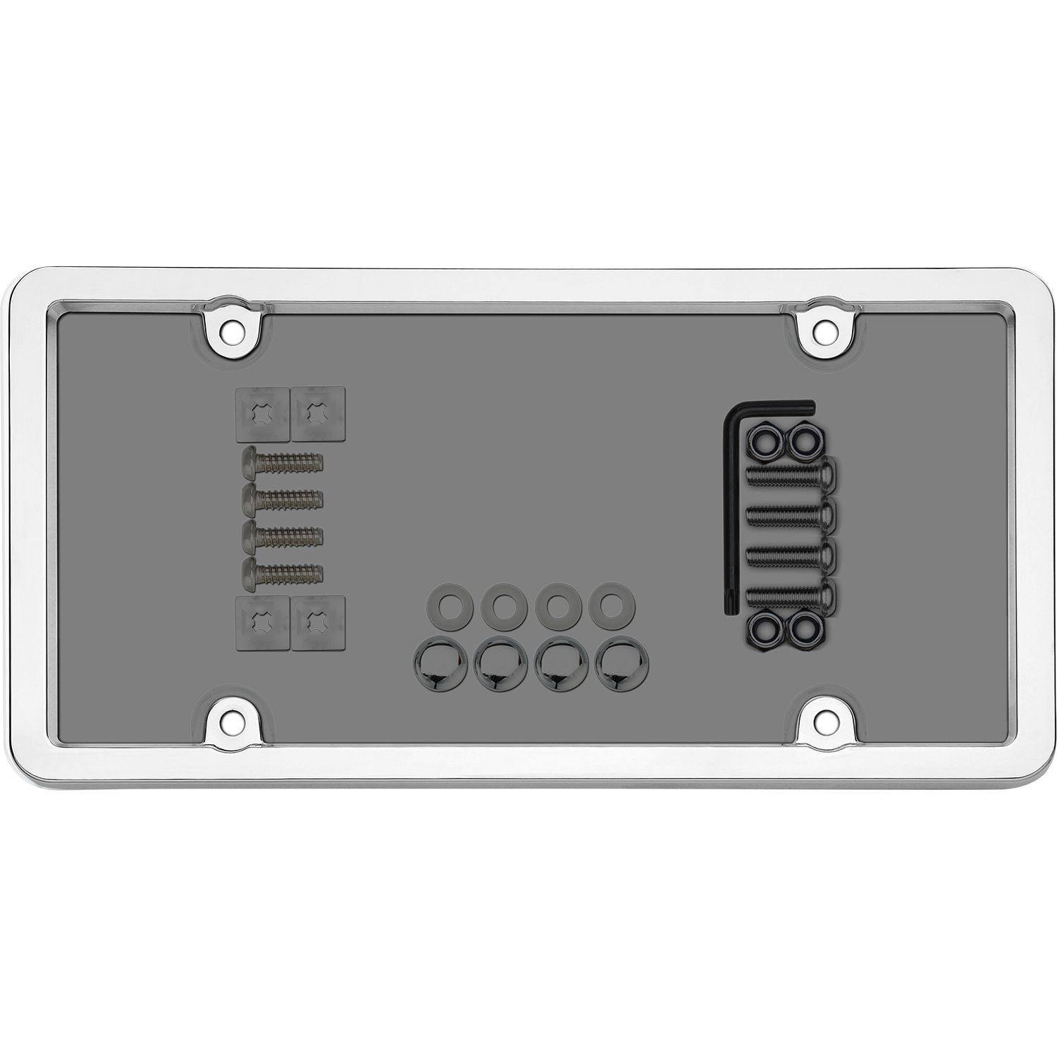 Cruiser Accessories Ultimate Tuf Combo, Chrome/Smoke Shield A chrome