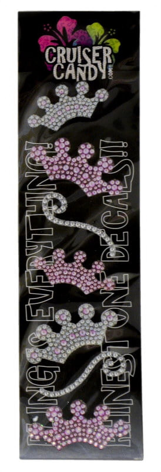 Cruiser Candy Crystal Bicycle Helmet, Bike Fender,  Bike Helmet, Car Stickers, Bling Crystal Rhinestone Bike Sticker Decals - Crown