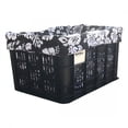 thumbnail image 1 of Cruiser Candy Style Up Rear E-Bike Basket Liner Black Hibiscus Medium, 1 of 2