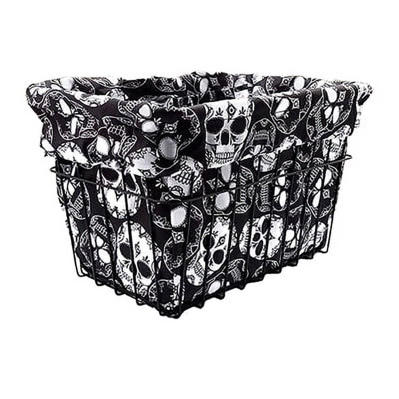 Cruiser Candy Sugar Skulls Bicycle Basket Liner
