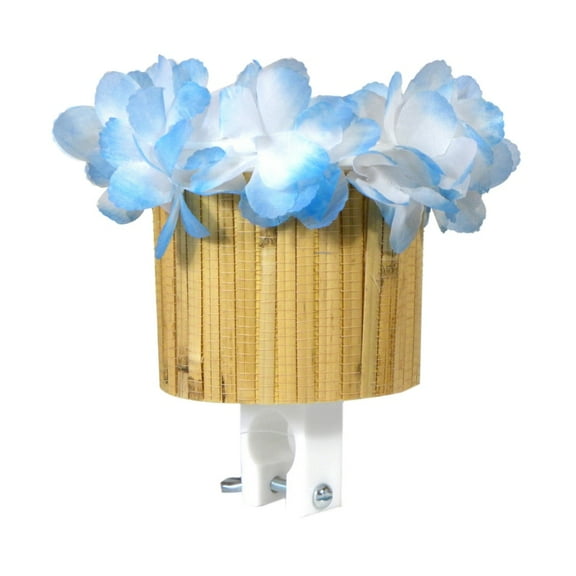 Cruiser Candy Tiki Bicycle Cupholder Cute Hawaiian Flower Bike Drink Holder Aloha! - Blue Flowers