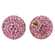Cruiser Candy Bling Rhinestone Crystal Bicycle Tire Valve Stem Caps. Covers for Where The Air Goes! Bicycle, E-Bike, Motorcycle, Car, Truck, SUV, ATV, Golf Cart Bling - Light Rose