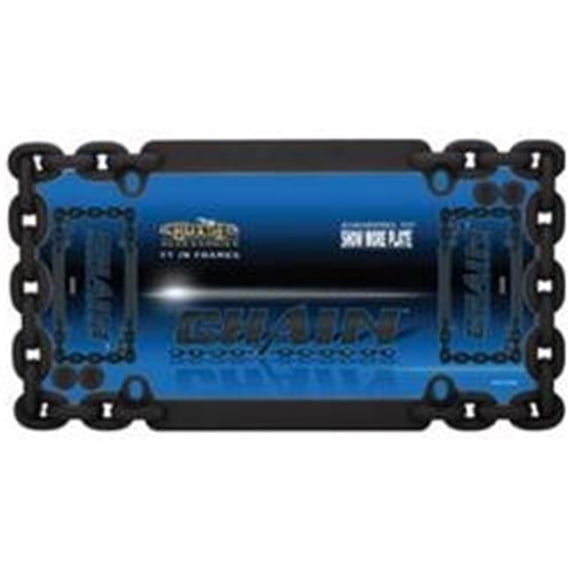 Cruiser Chain Flat Black License Plate Frame Ca