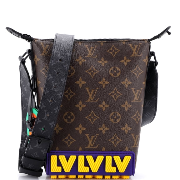 Cruiser Messenger Limited Edition LV Rubber Monogram Canvas and Monogram Eclipse By Rebag