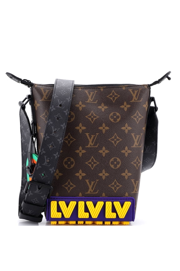 Cruiser Messenger Limited Edition LV Rubber Monogram Canvas and Monogram Eclipse By Rebag