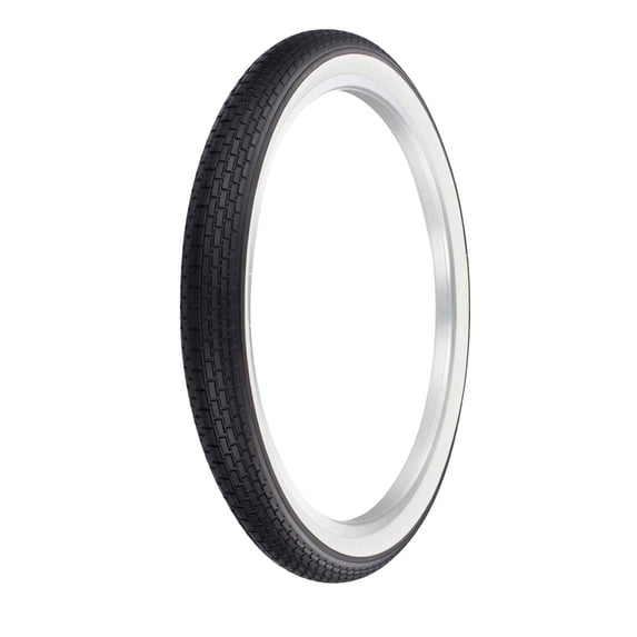 OG LOWRIDER BICYCLE WIRE BEAD TIRE IN SIIZE 24 x 2.125 BLACK/WHITE BRICK TREAD TIRE G-5009