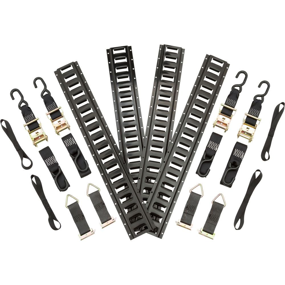 Cruiser V-Twin Motorcycle 16pc E-Track Trailer Strap Tie