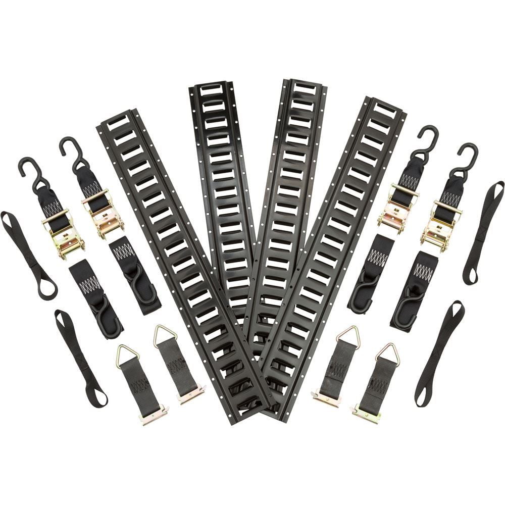 Cruiser V-Twin Motorcycle 16pc E-Track Trailer Strap Tie