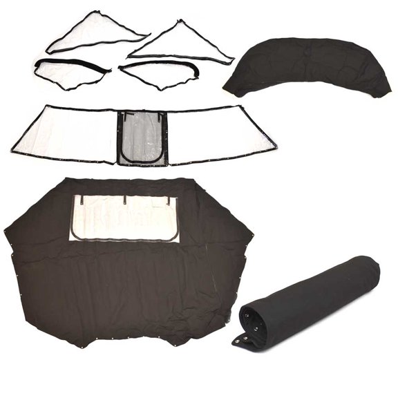 Cruisers Boat Enclosure Curtains V2826908 | 298 Bow Rider Black (Kit)