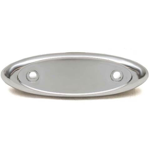Cruisers Boat Oval Accent Plate V2655200 | Chrome 4 3/4 x 1 1/2