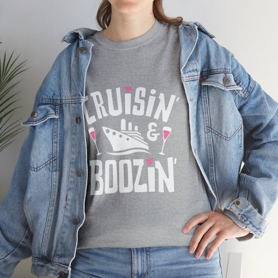 Cruisin And Boozin Cruise Ship Cruising Drinking Men TShirt