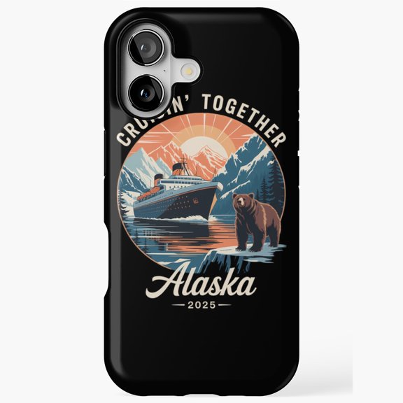 Cruisin Together Alaska 2025 Family Friends Trip iPhone Case 17 16 15 14 13 12 11 Pro Max