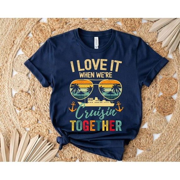 Cruisin' Together Cruise Shirt: Couples Vacation Tee All Size S-5Xl