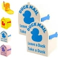 thumbnail image 1 of Cruising Duck Mini Mailbox Door Magnet,Cruise Door Decorations Magnetic,Duck Mailbox with Movable Flag to Leave or Take Duck Mail,for Refrigerator,Home Office Decor,Gift for Family Travel Trip (C*2), 1 of 8