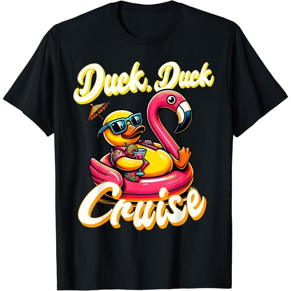 Cruising Ducks Duck Cruise Family Vacation Rubber Duck T-Shirt