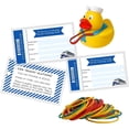 thumbnail image 1 of Cruising Ducks for Princess Cruise Boarding Pass Princess Hang Tag with Rubber Bands  30 Pack  Tags 2 x 3.5" inches Size to Attach to Sailor Rubber Ducks  Cruise Ship Game #CruisingDucks, 1 of 9