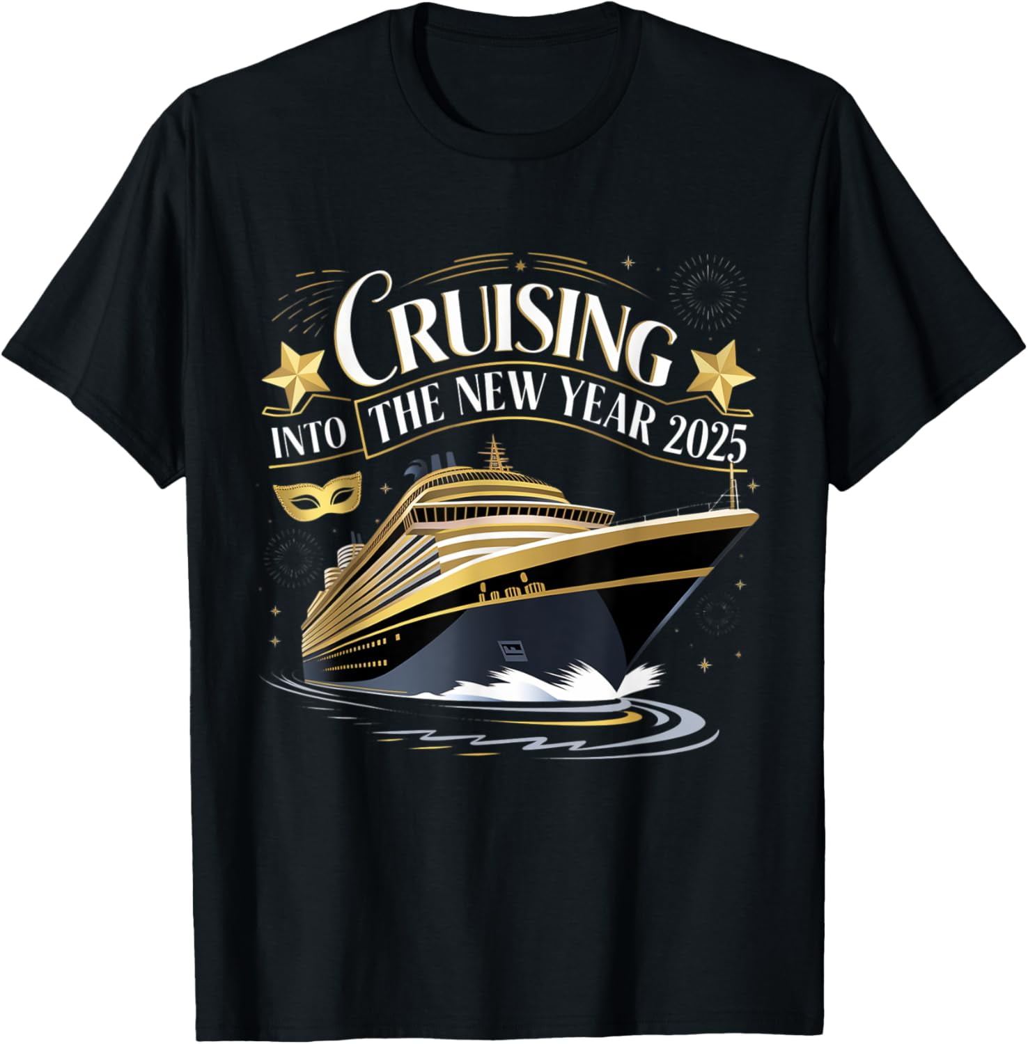 Cruising Into 2025 New Years Eve Cruise Vacation Matching TShirt