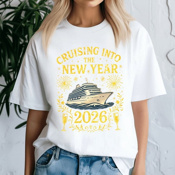 Cruising Into 2026, Happy New Year Tshirt, 2026 Celebration Shirt, Festive Party Tee, New Year Gifts