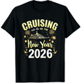thumbnail image 1 of Cruising Into 2026 New Years Eve Party Favors Family Holiday Graphic Tee T-Shirt for Men Women, 1 of 4