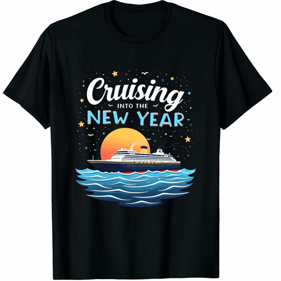 Cruising Into 2026 New Years Eve Party Matching Family T-Shirt for Men Women