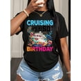 thumbnail image 1 of Cruising Into My 50th Birthday Shirt Cruise Ship Party Celebration T-Shirt For Women Men Birthday Gift 50 Years Old Anniversary Vacation Wear,220g, 1 of 6