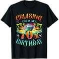 thumbnail image 1 of Cruising Into My 70 Year Old Bday Cruise 70th Birthday Squad T-ShirtMen and women, Black T-shirt, size: Extra large, 1 of 4