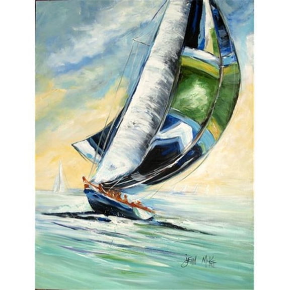 Cruising The Coast Sailboats Flag Garden Size