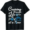 thumbnail image 1 of Cruising Through Life One Port at a Time Men Women and Youth T-Shirt, 1 of 4