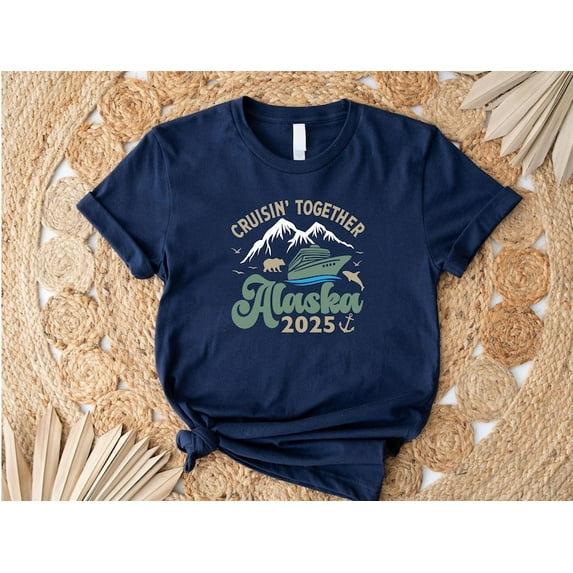 Cruising Together Alaska 2025 Shirt, Alaska Cruise Team Shirt, Alaska Vacation Shirt, Family Cruise Shirt, Alaska Cruise Squad Shirt TH280523