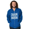 thumbnail image 1 of Cruising a Bruising Fight Rebel Punk Zip Hoodie Sweatshirt Men Brisco Brands M, 1 of 6