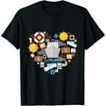 thumbnail image 1 of Cruising life lover heart Cruise Ship gift men women kids T-Shirt, 1 of 4