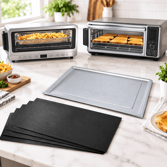 Crumb Tray Replacement with 4 Teflon Mats for SP101, SP151, SP201, SP301 Toaster Ovens