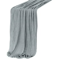 Crumpled Gauze Wedding Table Runner Cheesecloth Table Cloth Table Runner