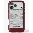 Resipt Bar Code Crumpled Receipt and Barcode Tough Case for Apple iPhone Series ...