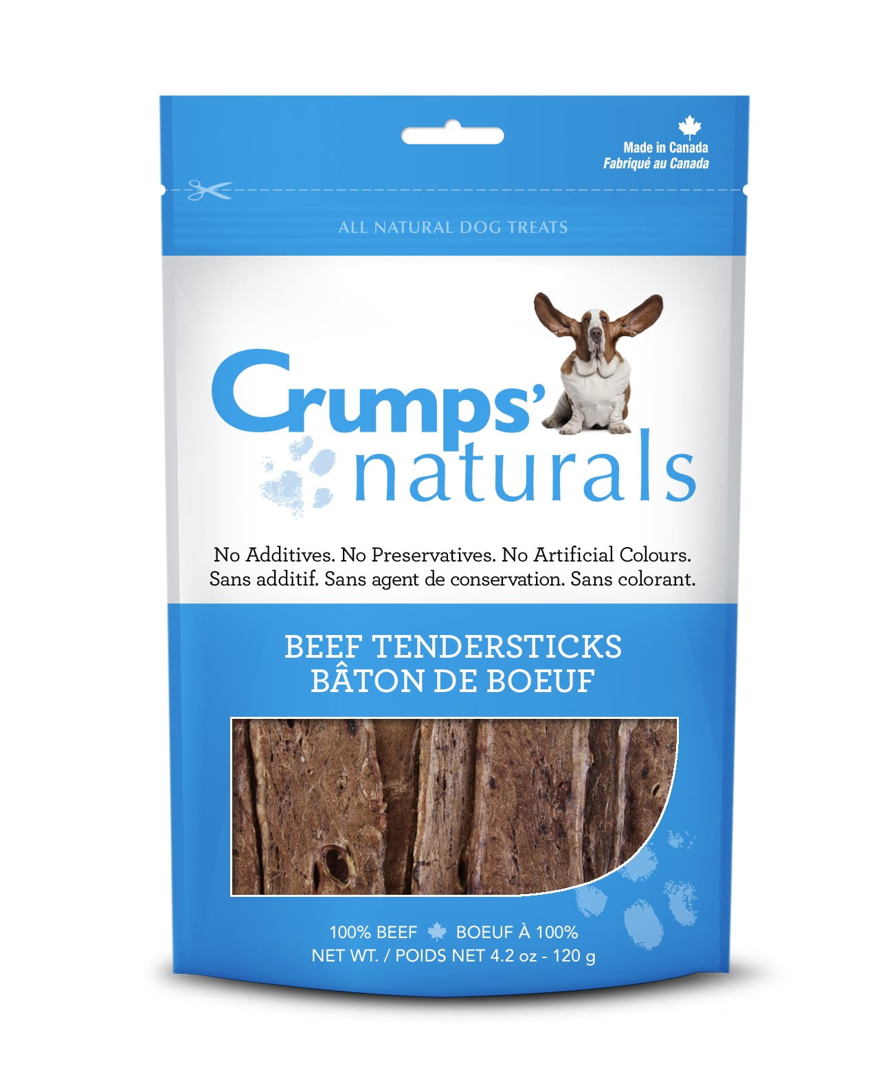 Crumps' Naturals Tendersticks Beef Dry Dog Treats, 4.2 Oz