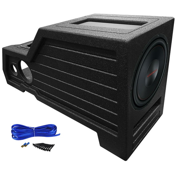 Crunch 12" Subwoofer+Center Console Box For 2015-22 FORD F150+2017-22 F250/F350