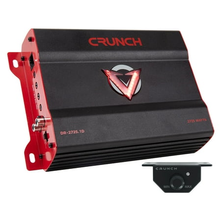 Crunch - V-DRIVE 2725W Mono block Car Audio Amplifier - Black