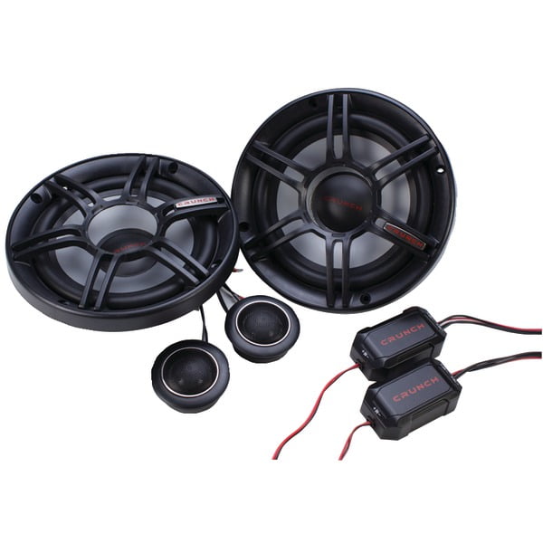 Crunch 300W Full Range 2 Way 4 Ohm Component Car Audio 6.5" Speaker