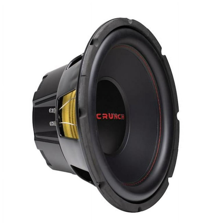 Crunch CRW12D4 12 Inch 800 Watt MAX Dual Voice Coil Car Subwoofer Speaker 
