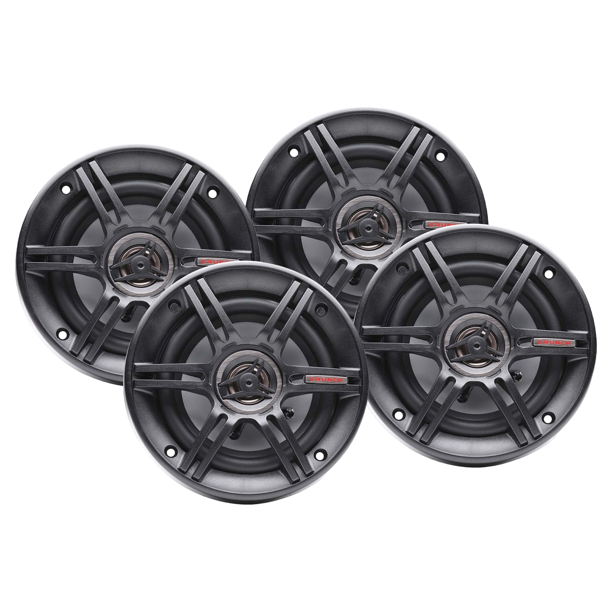 Crunch, Car Speakers, 6.5-Inch 3-Way, Handles 300W at 4 Ohms
