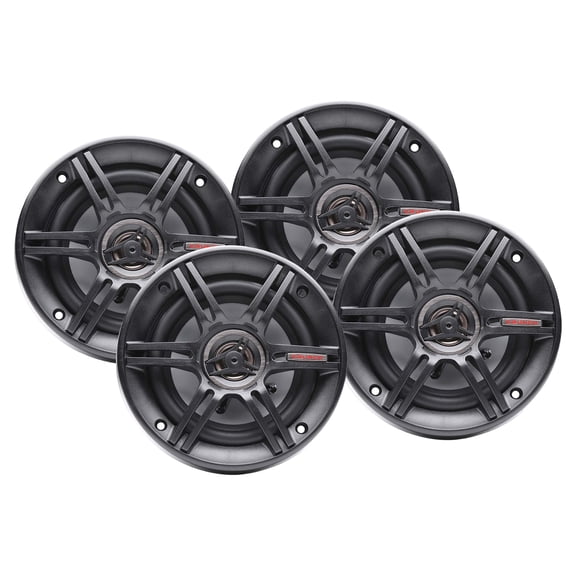 Crunch CS-653 300 Watts 6.5-Inch 3-Way 4 Ohms Car CS Speakers, Black, 2 Pair
