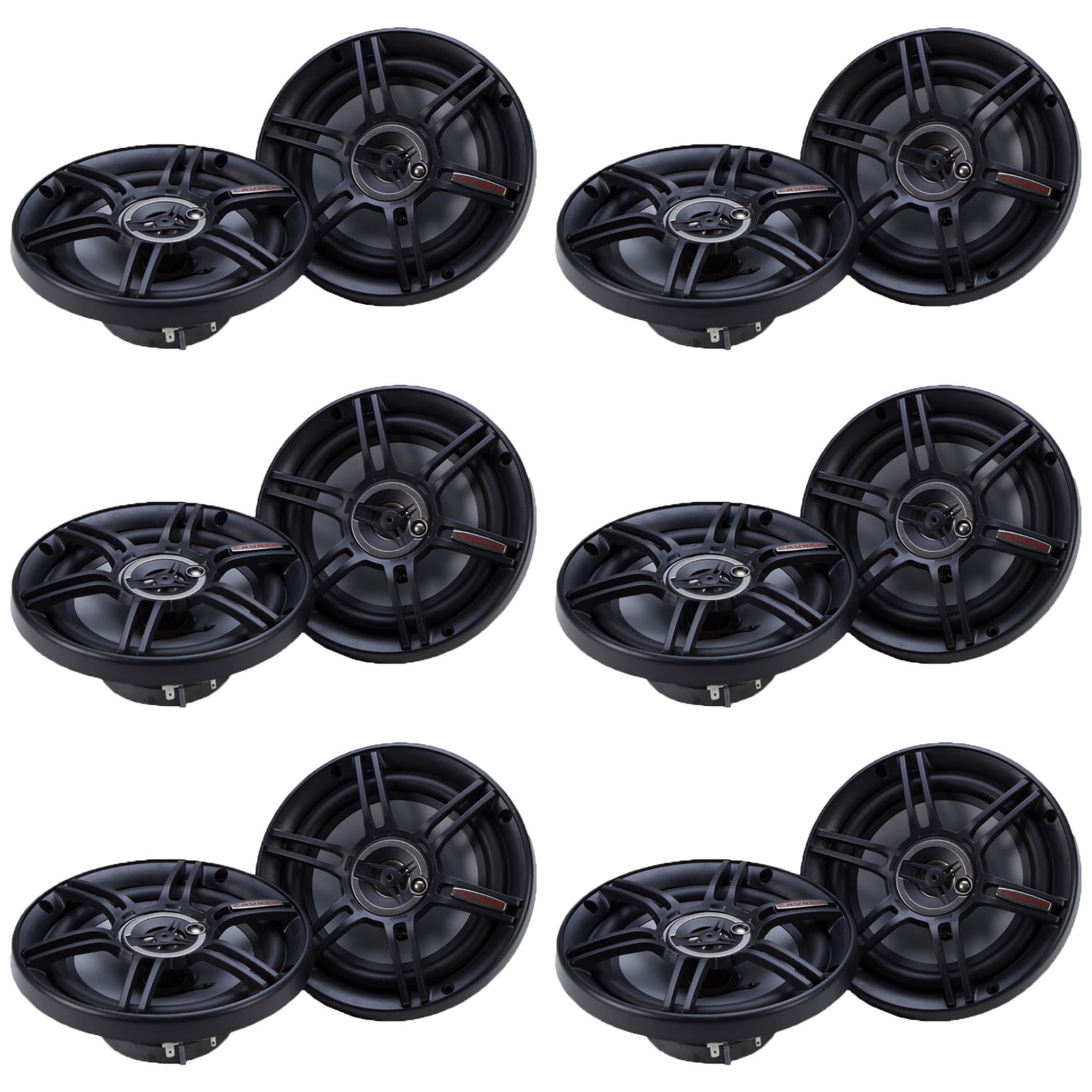 Crunch Car Audio CS-653 Speakers, 300 Watts, 6.5-Inch, 3-Way, 4