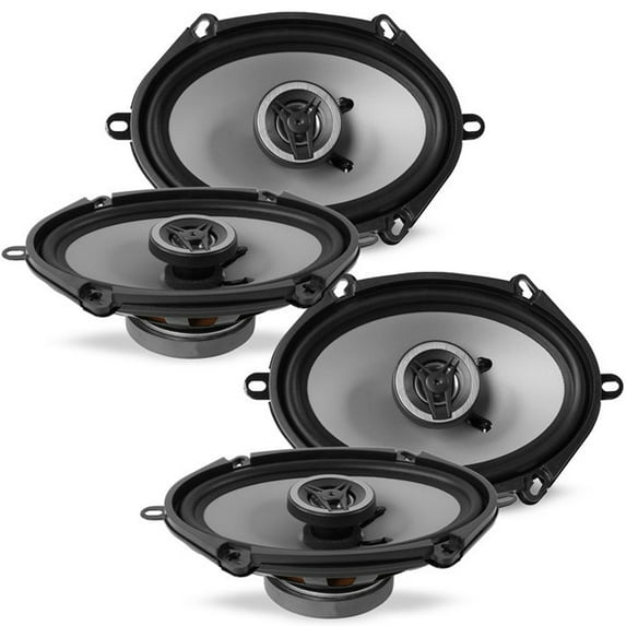 Crunch CS5768CX 5x7"/6x8” CS Series Coaxial Full Range Speaker (2-Pairs 4-Total) 1000W Peak 500W RMS