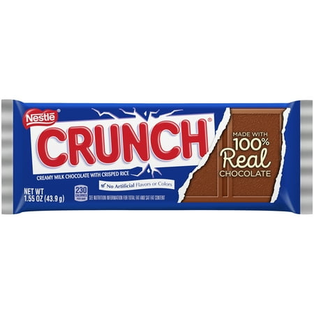 Crunch Chocolate Bars, Halloween Candy, Full Size, 1.55 oz