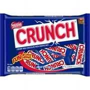 Crunch Creamy Milk Chocolate Fun Size Candy Bars, 11 Oz
