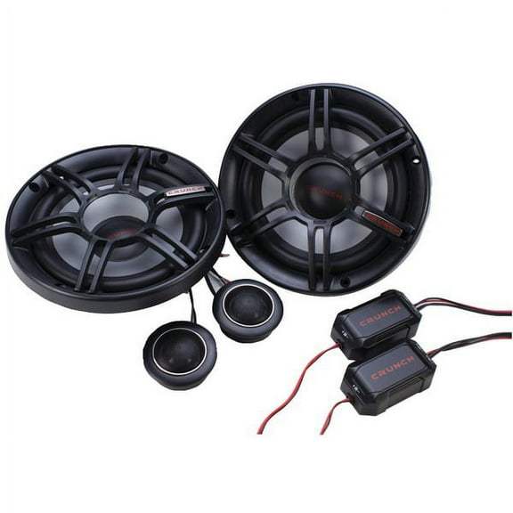 Crunch Cs Series 6.5" 300-watt 2-way Component Speaker System